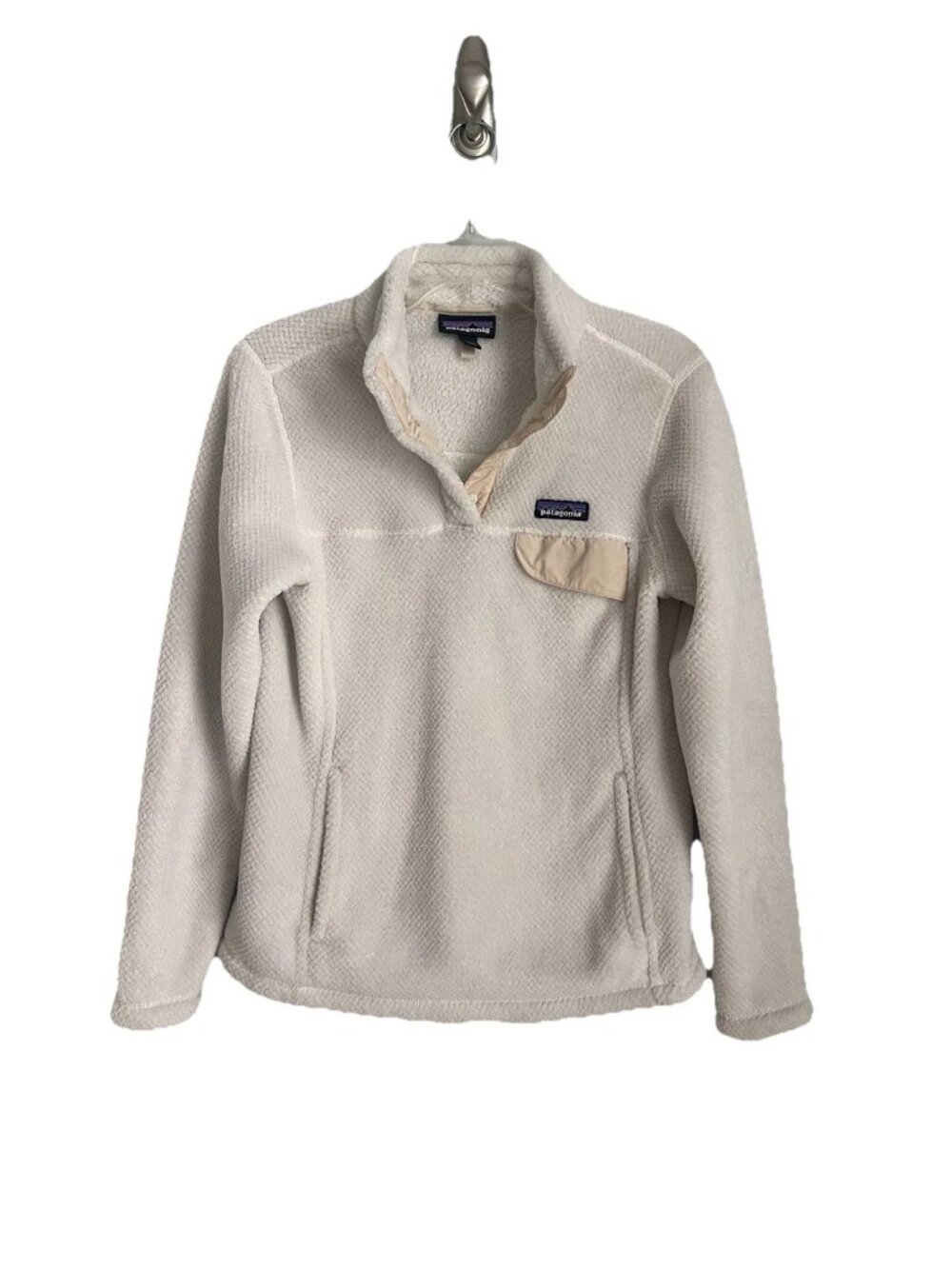 Patagonia Ivory Re-Tool Snap-T Fleece Pullover Polartec Womens Jacket
